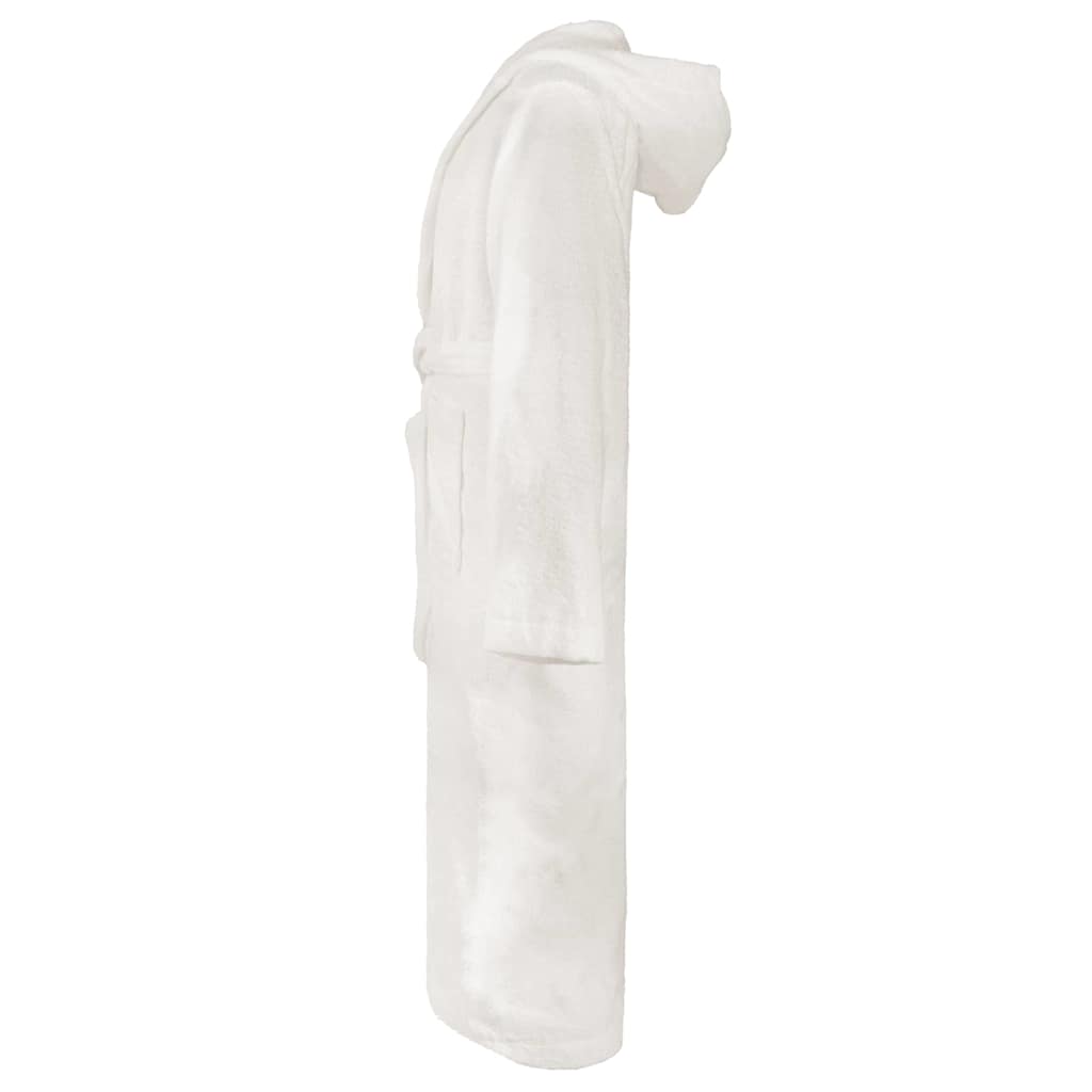 Accappatoio VidaXL kinn bianco l cotone