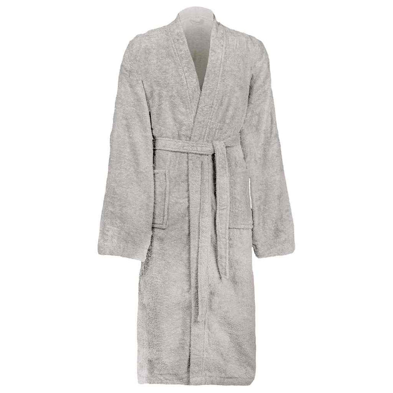 Accappatoio VidaXL kinn grigio s cotone