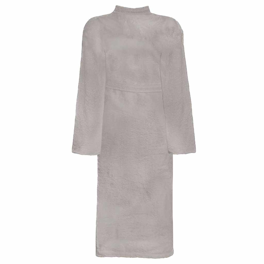 VidaXL albornoz kinn gris xxxl algodón