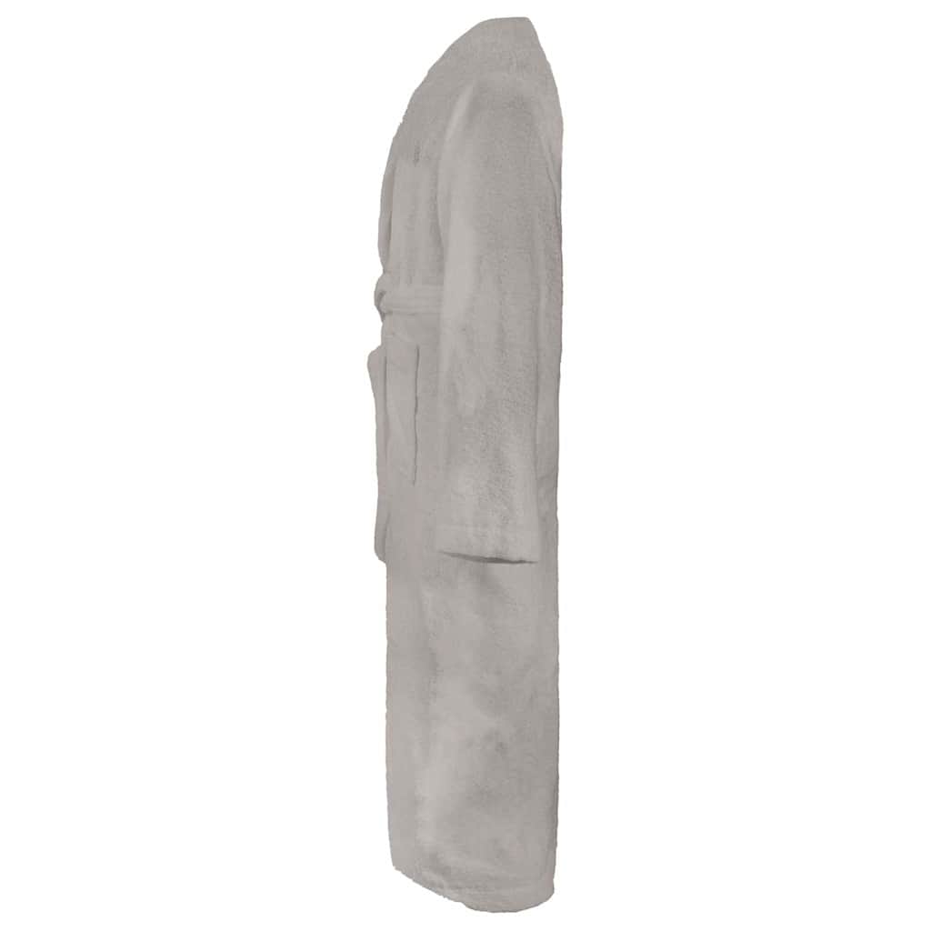 VidaXL albornoz kinn gris xxxl algodón