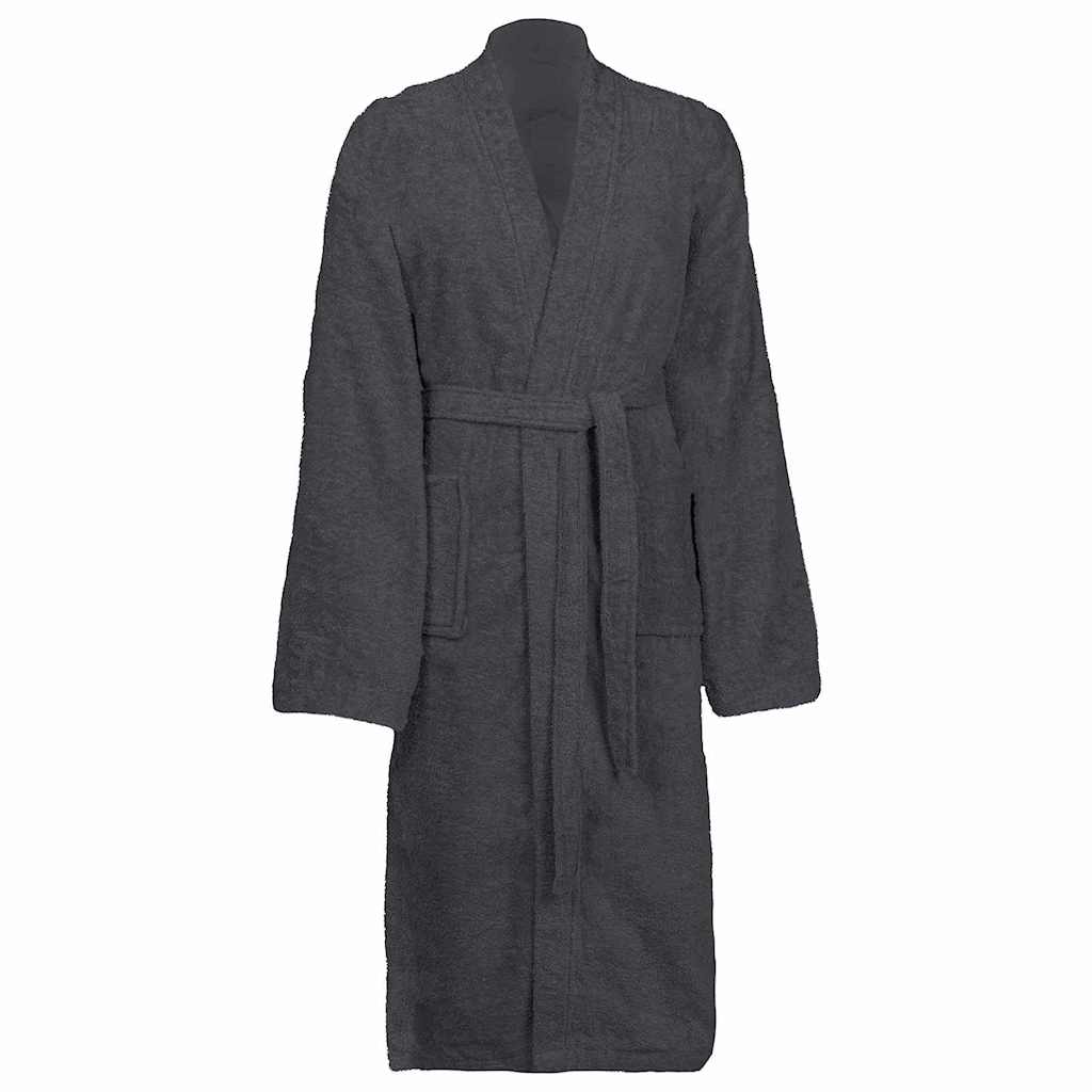 Accappatoio VidaXL kinn antracite xxl cotone