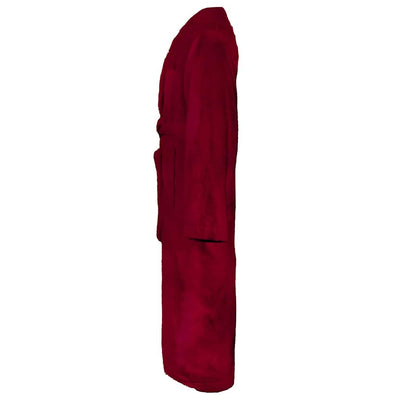 Vidaxl badjas kinn rood l katoen