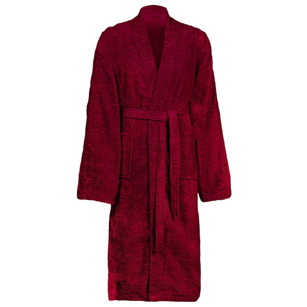 VidaXL albornoz kinn rojo XXXL algodón