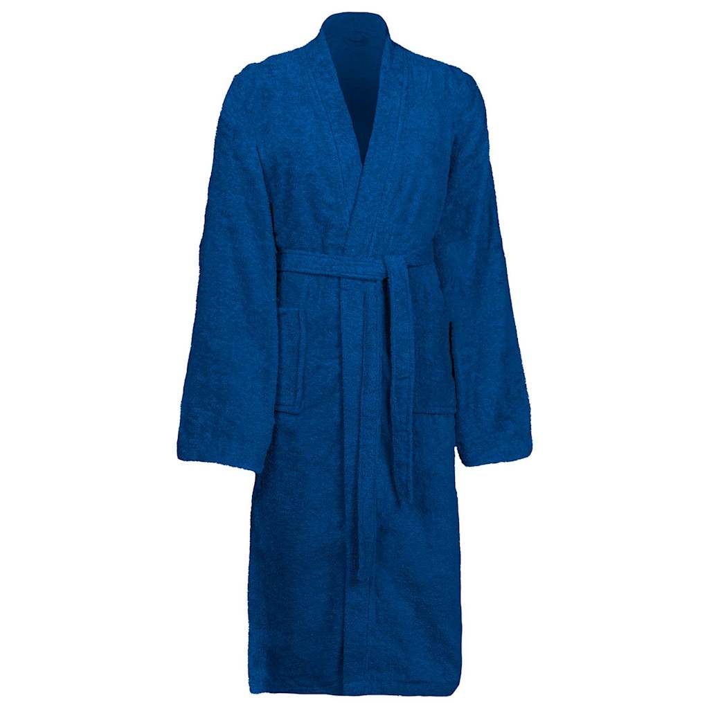 Accappatoio VidaXL kinn blu l cotone