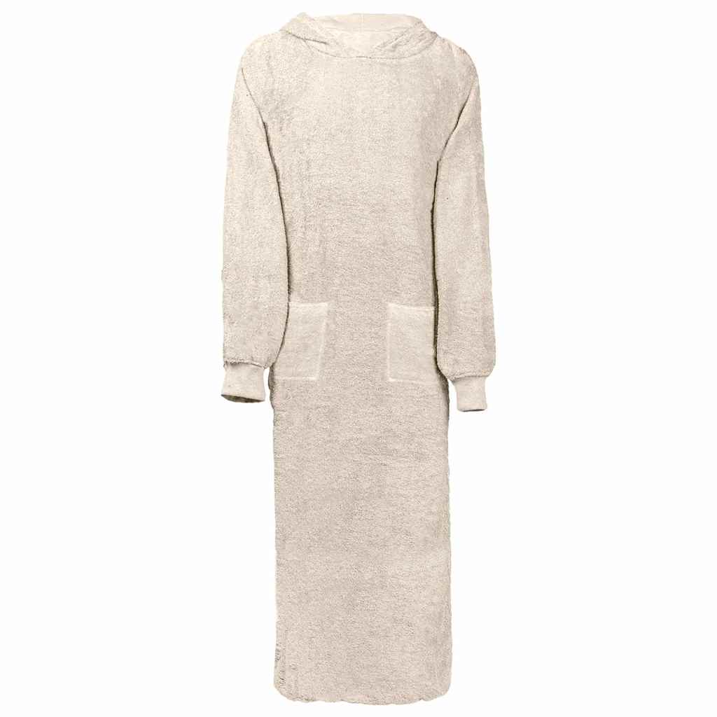 VidaXL coperta con cappuccio Kinn Crema XXL in cotone
