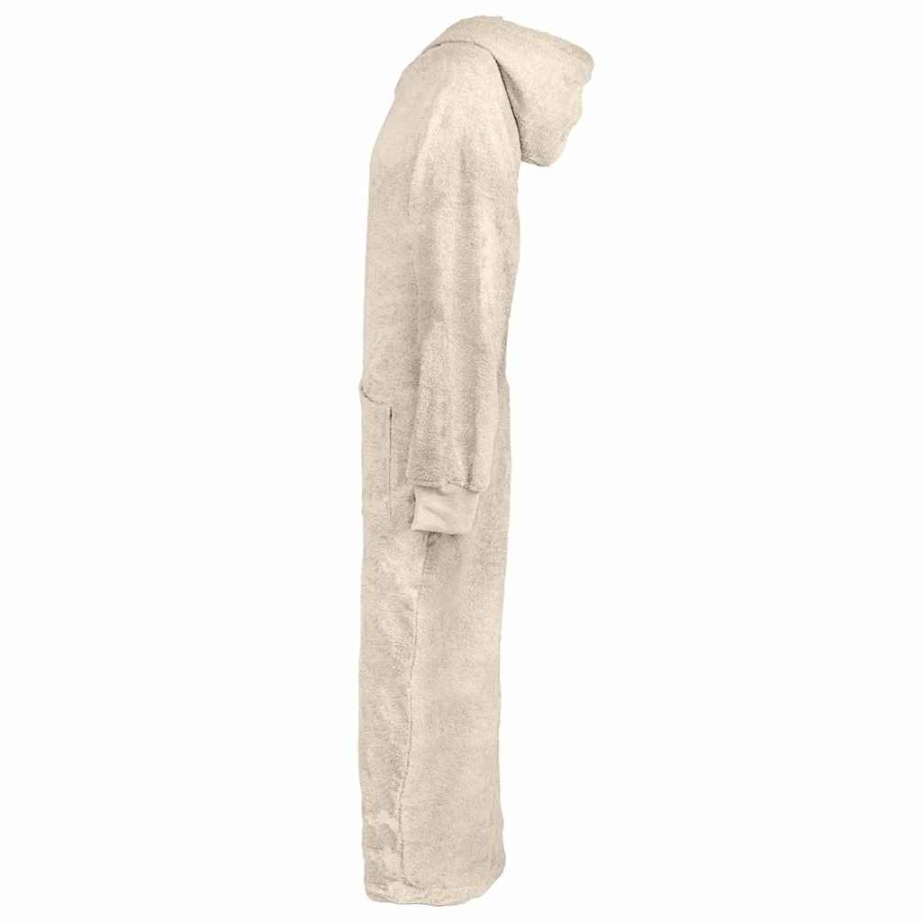 VidaXL manta sudadera con capucha kinn crema xxl algodón