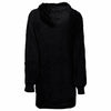 VidaXL coperta con cappuccio kinn nera l cotone