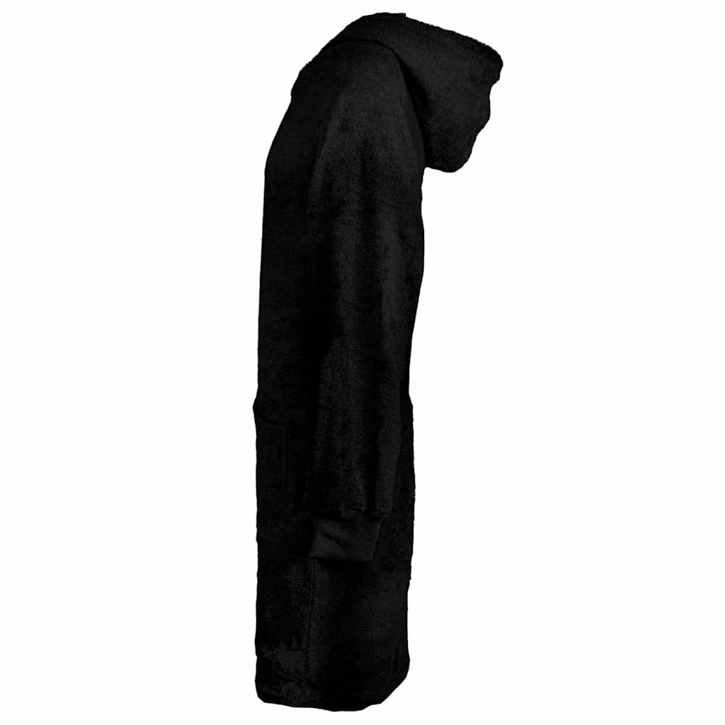 VidaXL manta sudadera con capucha kinn negro l algodón