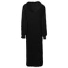 VidaXL manta sudadera con capucha kinn negro xxl algodón