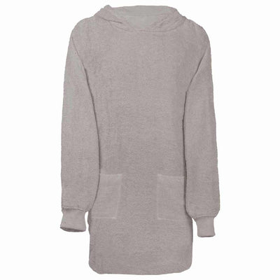 VidaXL coperta con cappuccio Kinn grigio l cotone