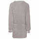VidaXL coperta con cappuccio Kinn grigio l cotone