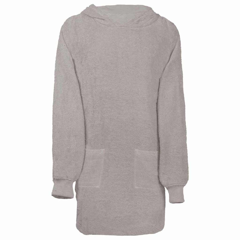 Vidaxl deken hoodie kinn grijs l katoen