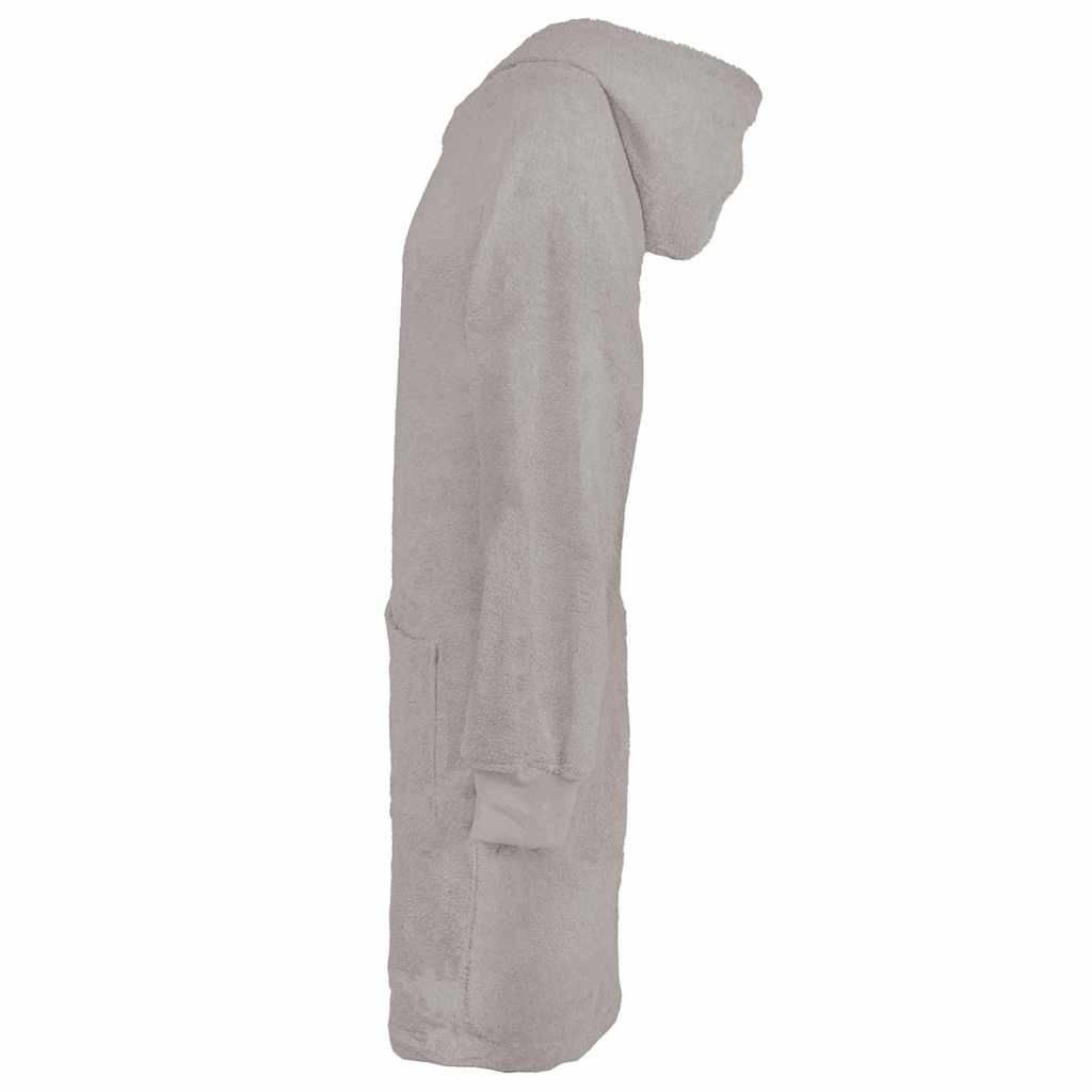 VidaXL coperta con cappuccio Kinn grigio l cotone
