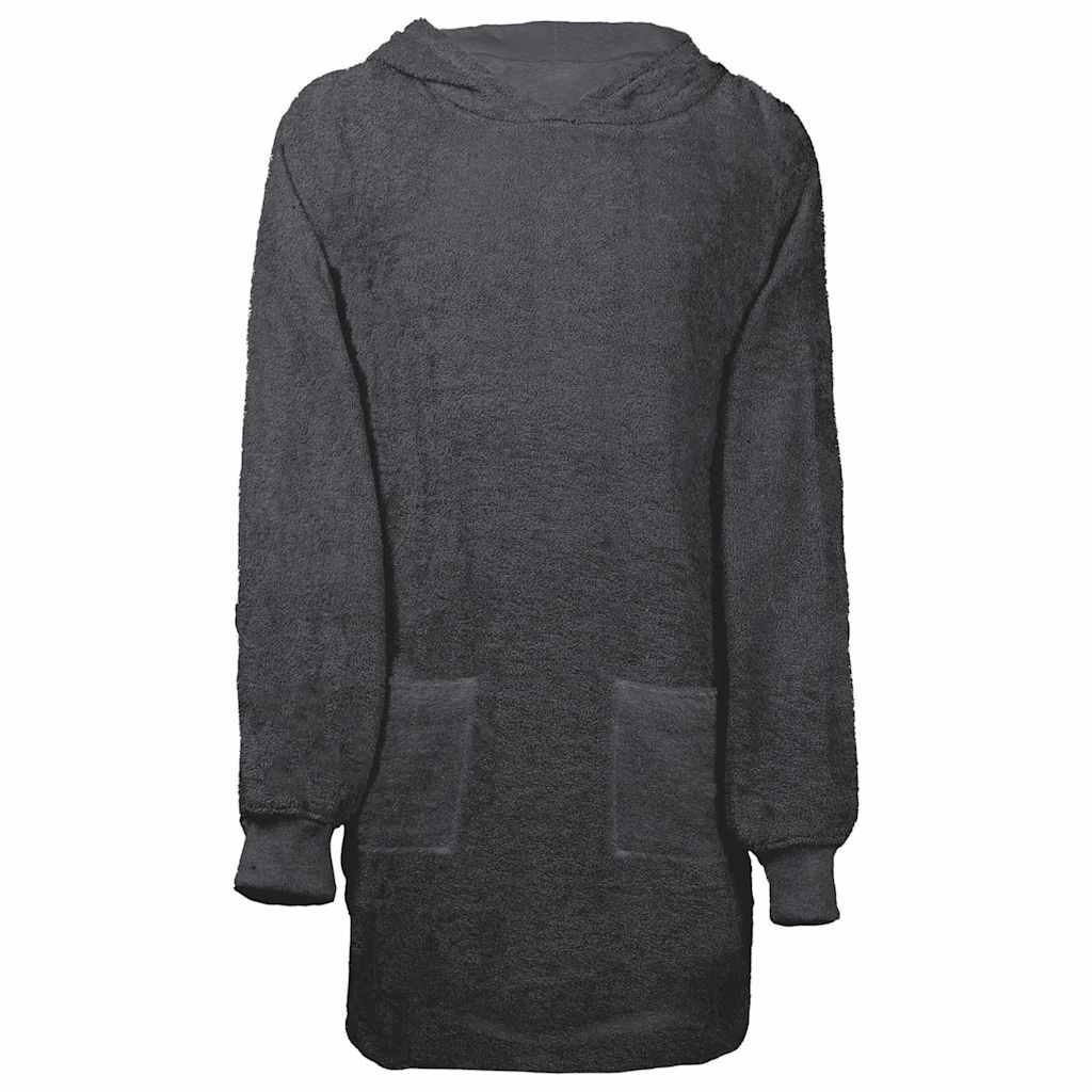 Vidaxl coperta con cappuccio kinn antracite l cotone
