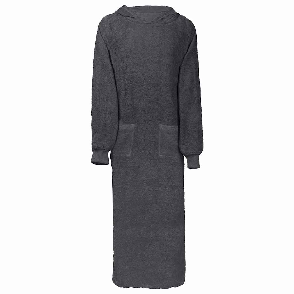 Vidaxl coperta con cappuccio Kinn antracite xxl cotone