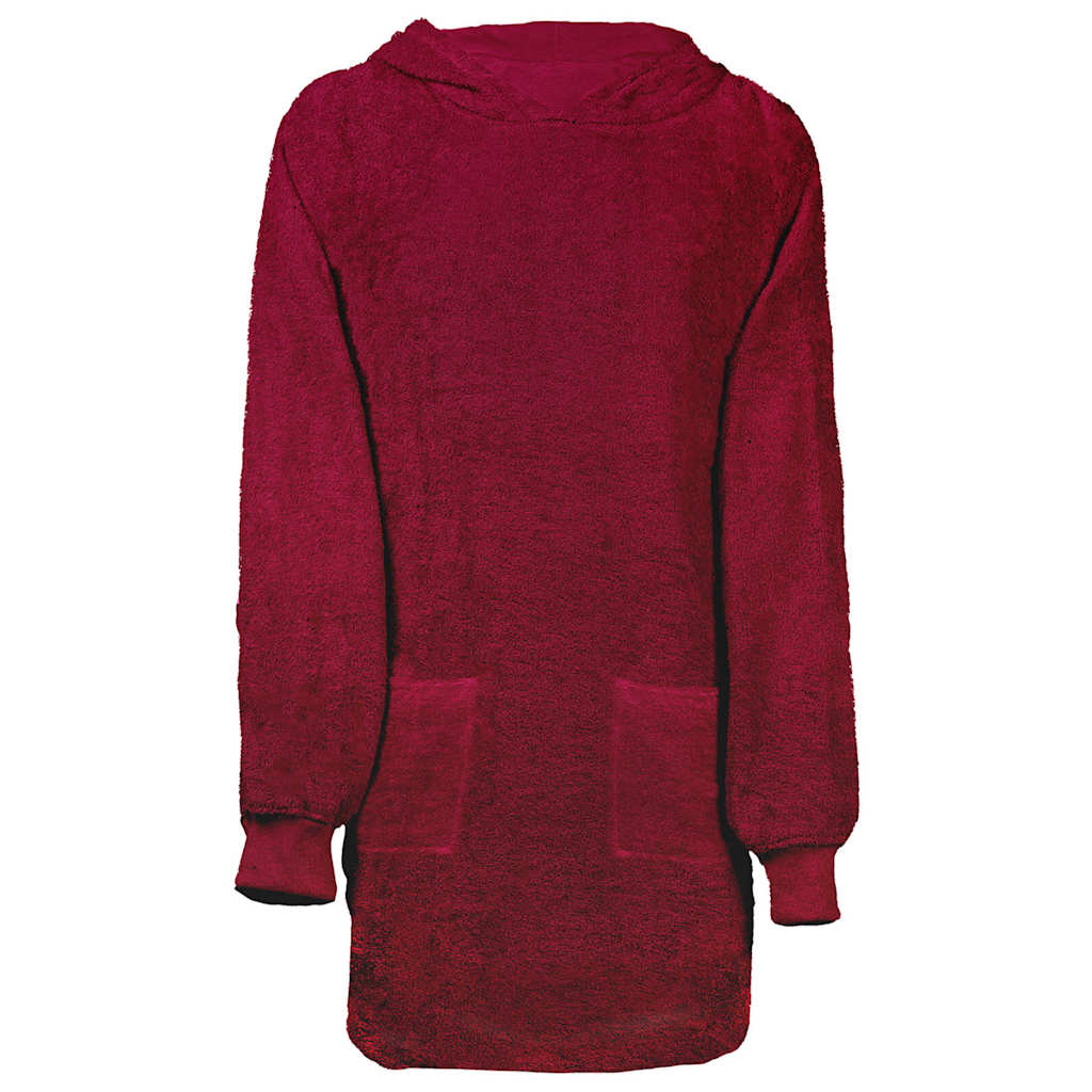 Vidaxl coperta con cappuccio kinn rossa l cotone