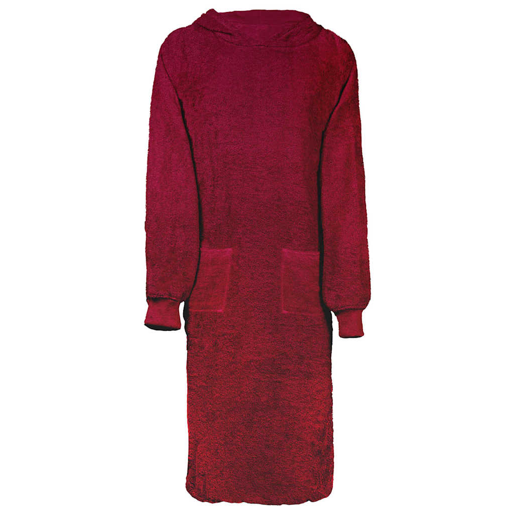 VidaXL coperta con cappuccio kinn rossa xl in cotone