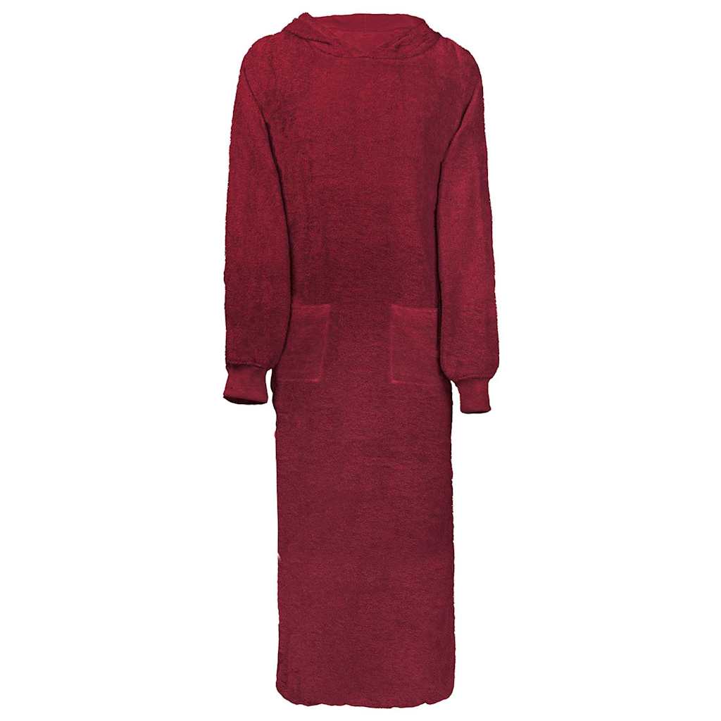 Vidaxl coperta con cappuccio Kinn rossa xxl in cotone