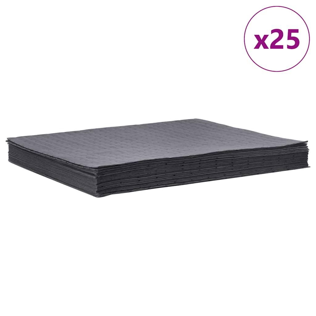 VidaXL compresas absorbentes de aceite 25uds 40x50 cm gris