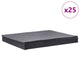 VidaXL compresas absorbentes de aceite 25uds 40x50 cm gris