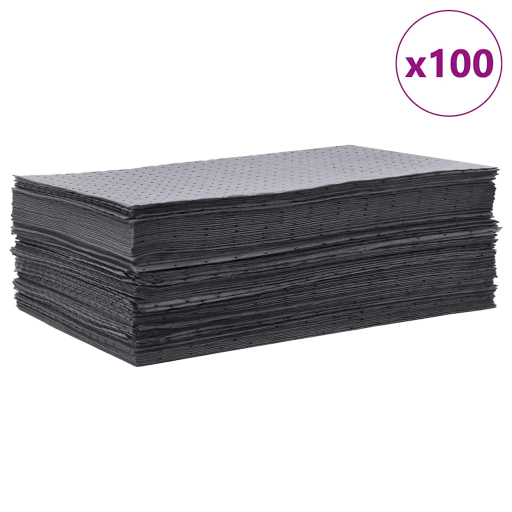 VidaXL compresas absorbentes de aceite 100uds 40x50 cm gris