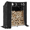 Chimenea de Vidaxl con cubierta de lluvia 100.5x40.5x110.5 cm de acero