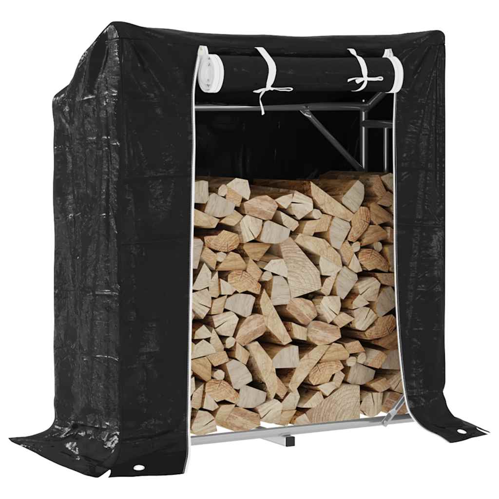Chimenea de Vidaxl con cubierta de lluvia 100.5x40.5x110.5 cm de acero