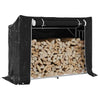 Chimenea de Vidaxl con cubierta de lluvia 151x60.5x110.5 cm de acero