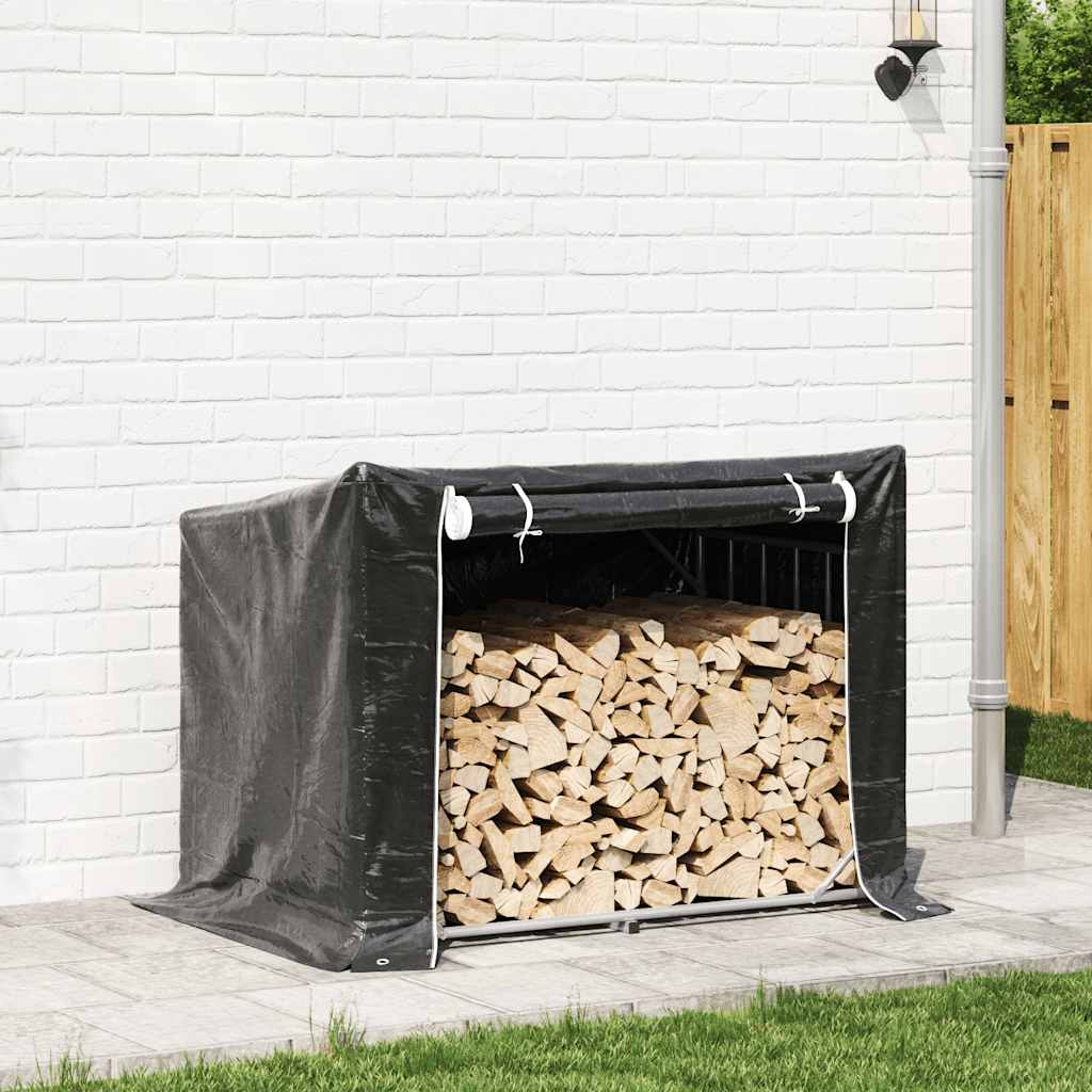 Chimenea de Vidaxl con cubierta de lluvia 150.5x100.5x110.5 cm de acero