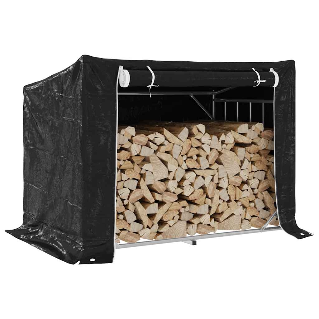 Chimenea de Vidaxl con cubierta de lluvia 150.5x100.5x110.5 cm de acero