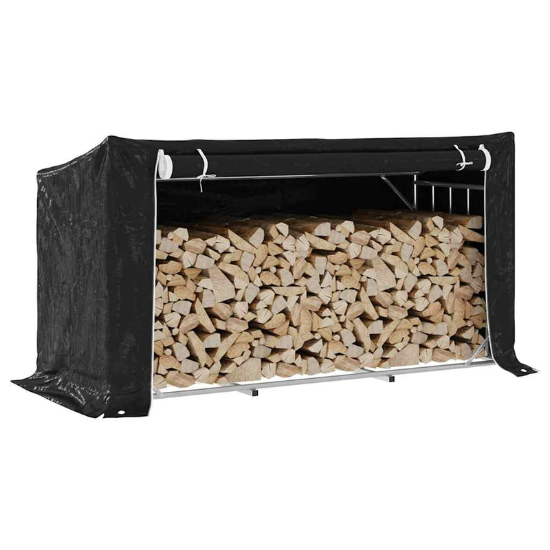 Chimenea de Vidaxl con cubierta de lluvia 200.5x80.5x110.5 cm de acero