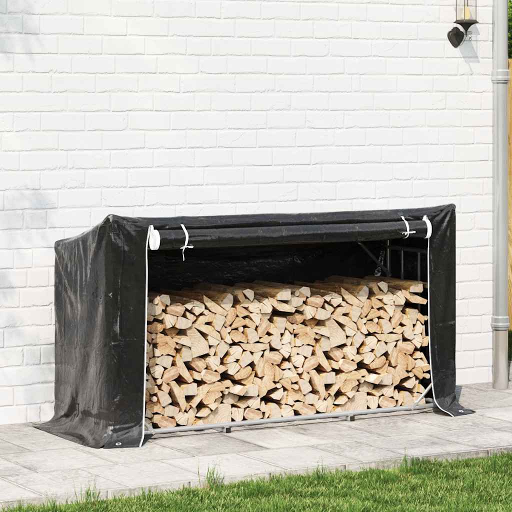 Chimenea de Vidaxl con cubierta de lluvia 100x40x200 cm de acero galvanizado