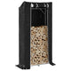 Chimenea de Vidaxl con cubierta de lluvia 100x40x200 cm de acero galvanizado