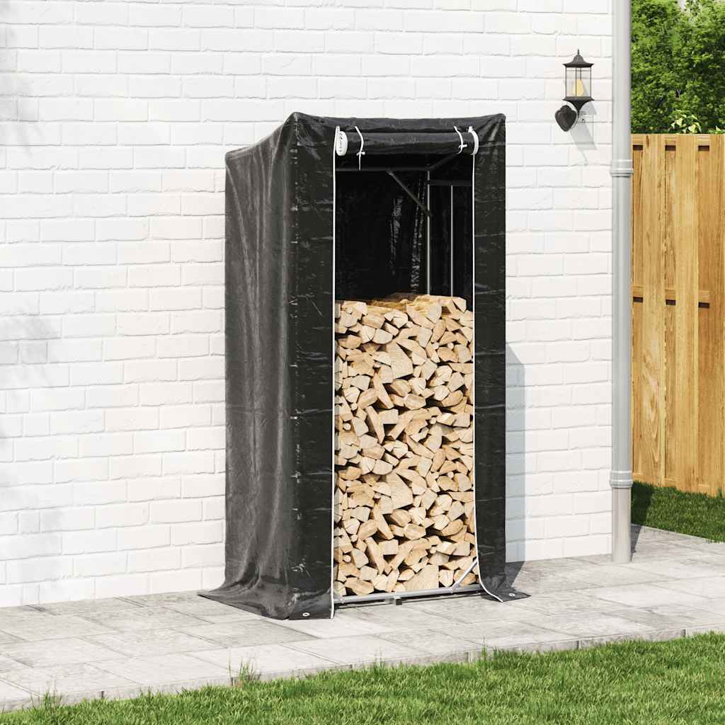 Chimenea de Vidaxl con cubierta de lluvia 100x60x200 cm de acero galvanizado