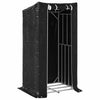 Chimenea de Vidaxl con cubierta de lluvia 100x80x200 cm de acero galvanizado
