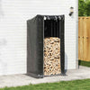 Chimenea de Vidaxl con cubierta de lluvia 100x80x200 cm de acero galvanizado