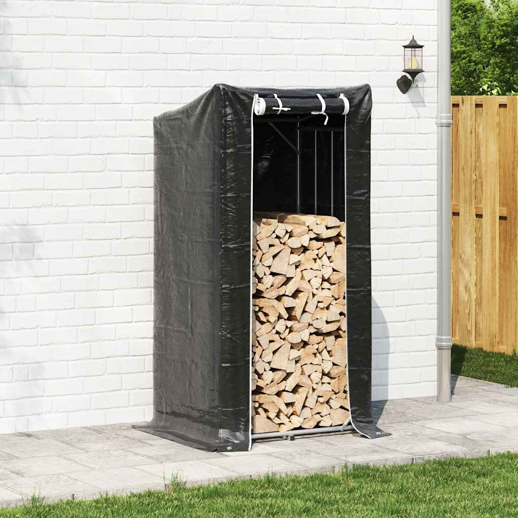 Chimenea de Vidaxl con cubierta de lluvia 100x80x200 cm de acero galvanizado