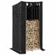 Chimenea de Vidaxl con cubierta de lluvia 100x80x200 cm de acero galvanizado