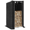 Chimenea de Vidaxl con cubierta de lluvia 100x100x200 cm de acero galvanizado
