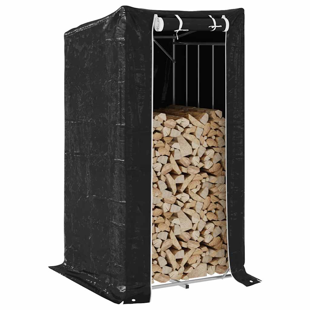 Chimenea de Vidaxl con cubierta de lluvia 100x100x200 cm de acero galvanizado