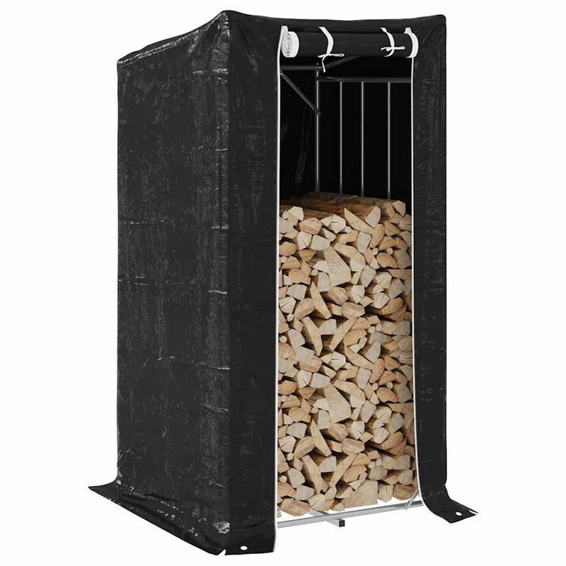 Chimenea de Vidaxl con cubierta de lluvia 100x100x200 cm de acero galvanizado