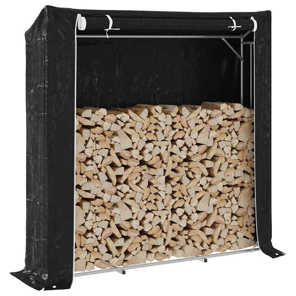 Chimenea de Vidaxl con cubierta de lluvia 200x40x200 cm de acero galvanizado