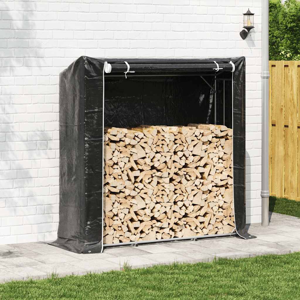 Chimenea de Vidaxl con cubierta de lluvia 200x60x200 cm de acero galvanizado