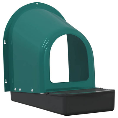 Vidaxx Cajas nido para pollos 4 piezas montaje en pared plástico verde oscuro