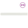 Vidaxl bordes de césped 10 piezas 10x103 cm acero laminado en frío blanco