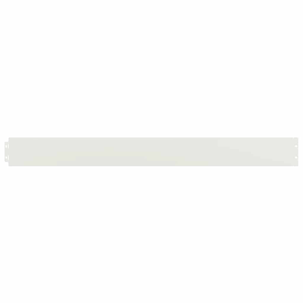 Vidaxl gazonranden 10 st 10x103 cm koudgewalst staal wit