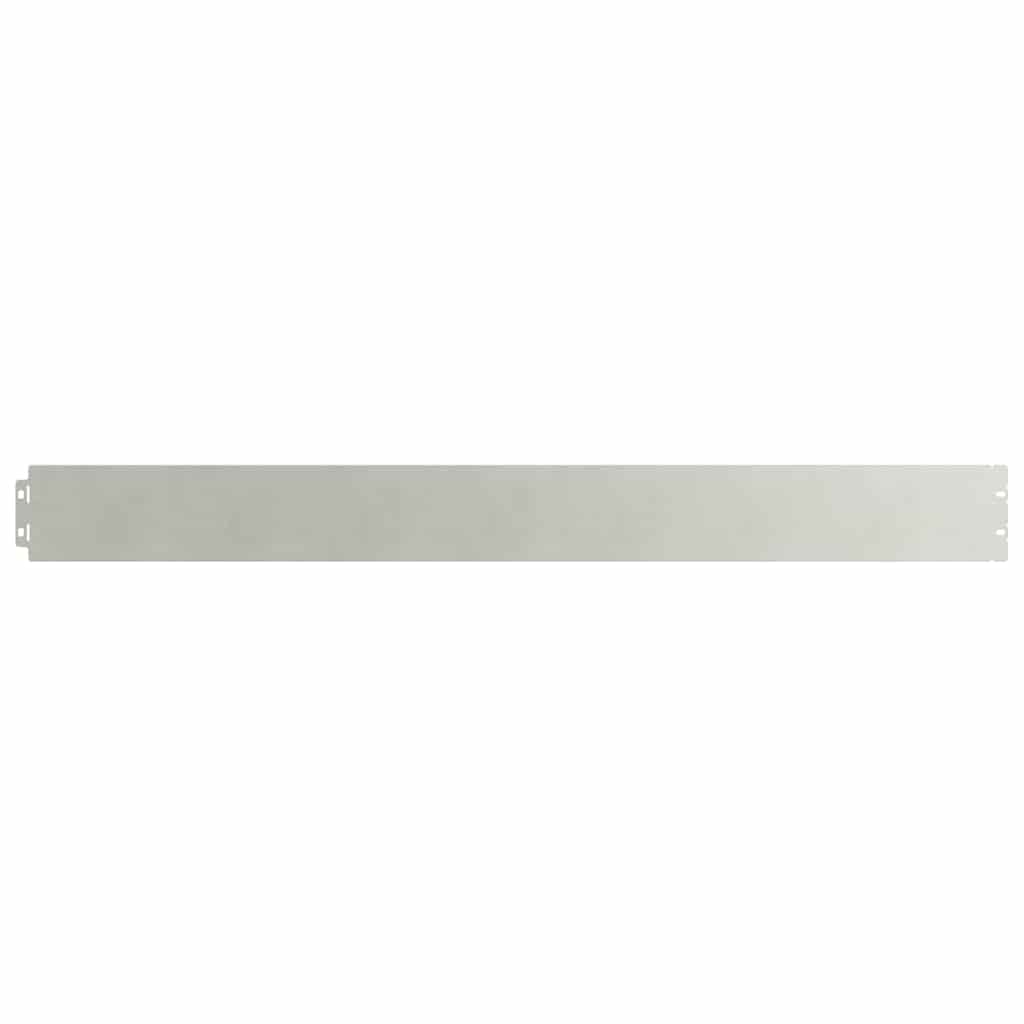 Vidaxl bordes de césped 10 piezas 10x103 cm acero inoxidable