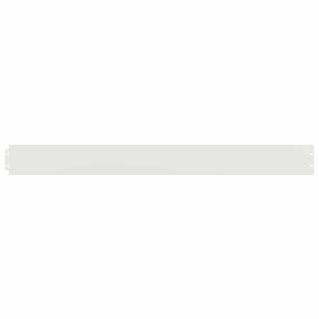 Vidaxl bordes de césped 50 piezas 10x103 cm acero laminado en frío blanco