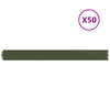 Vidaxl gazonranden 50 st 10x103 cm koudgewalst staal olijfgroen