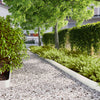 Vidaxl bordes de césped 10 piezas 15x103 cm acero laminado en frío blanco